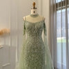 Almina Dress - Sage Green Bridal Gown - Asiyah Dresses