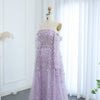 Flora Elegant Evening Wedding Dress Lilac