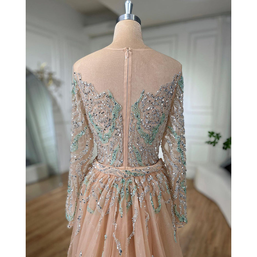 Modest Elegant Dress - Celeste Nude - Asiyah Dresses