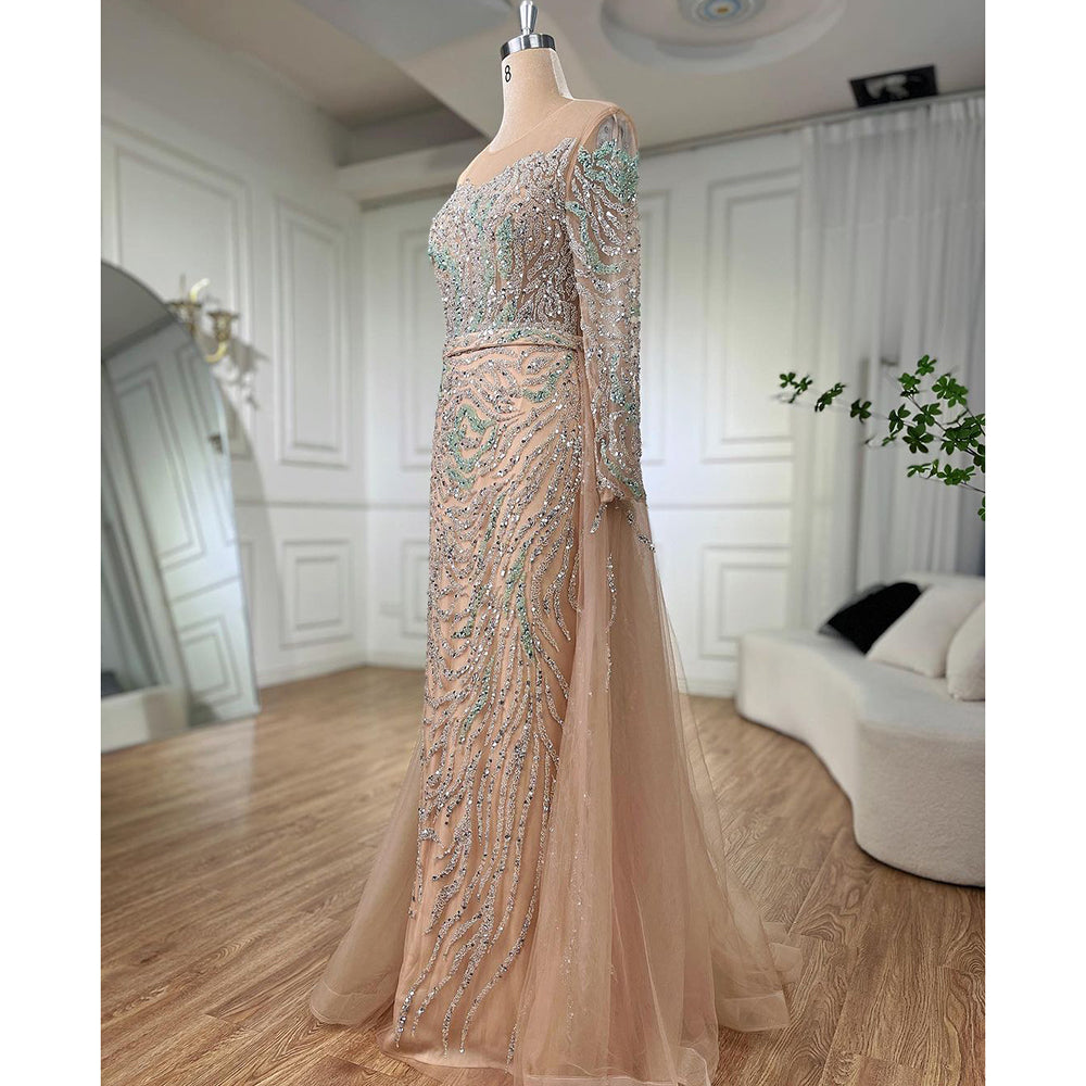 Modest Elegant Dress - Celeste Nude