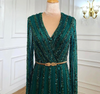 Elegant Dress - Dalia Green Dress