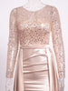 Sequin Embellished Gown With Detachable Skirt - Asiyah Dresses