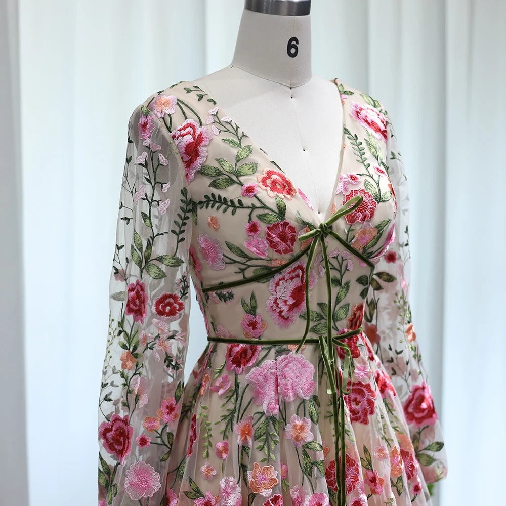 Peony Floral Dress - Modest Gown - Asiyah Dresses