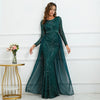 Sabzi Embellished Gown With Overskirt - Asiyah Dresses