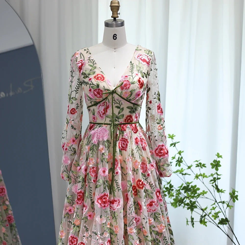 Peony Floral Dress - Modest Gown - Asiyah Dresses