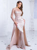 Sarah Pearl Embellished Gown With Long Sleeves - Asiyah Dresses