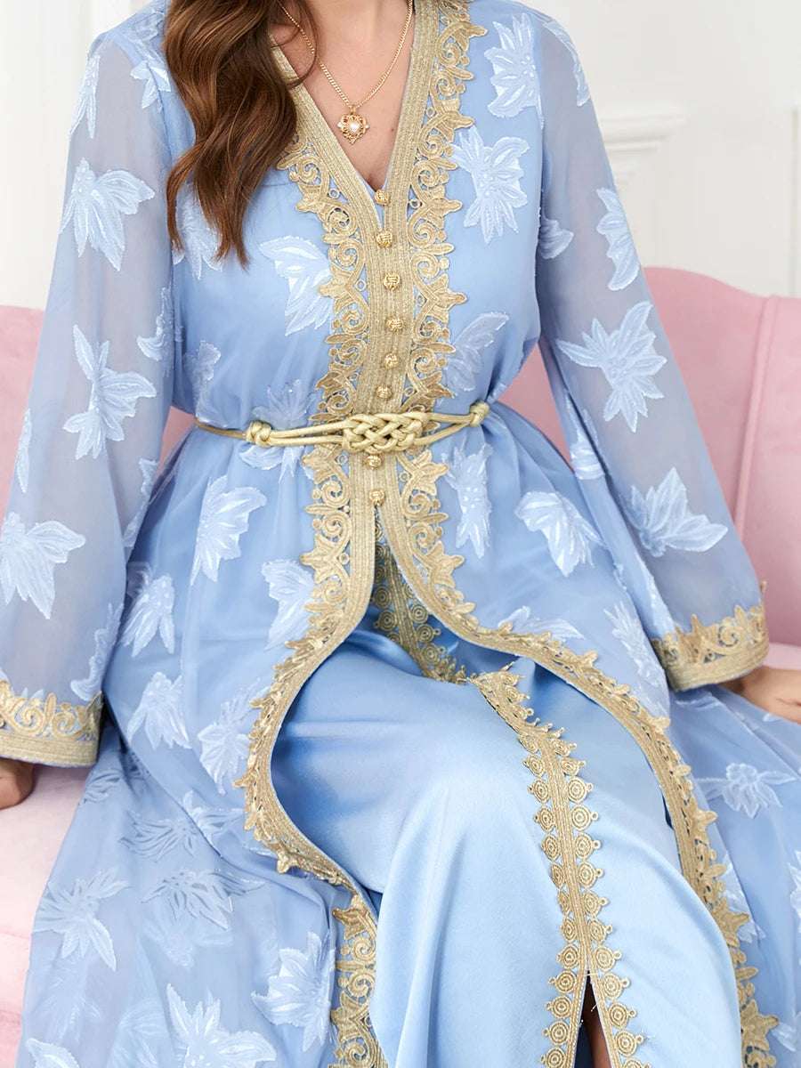 Blue Moroccan Luxury Kaftan