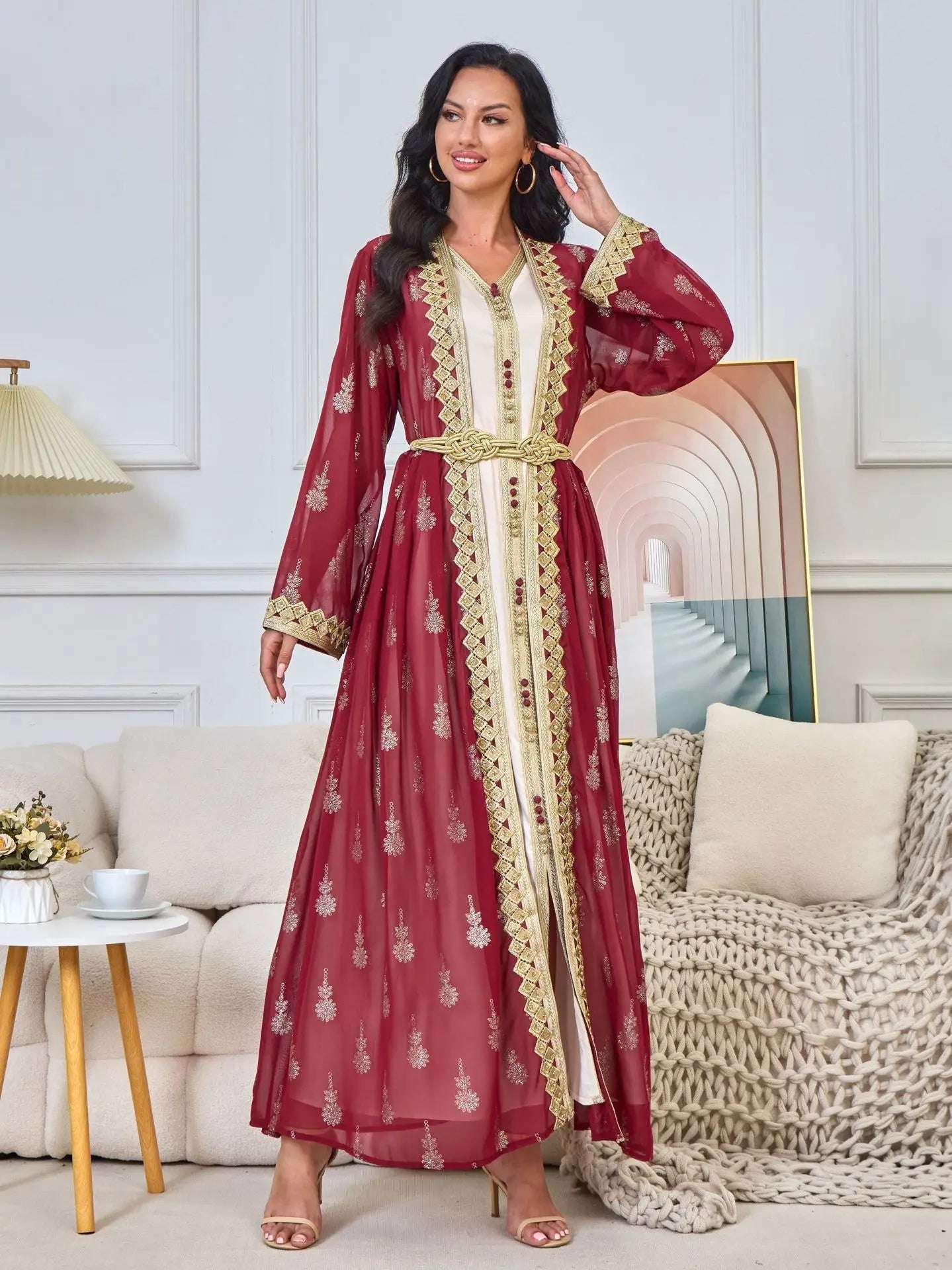 Luxury Moroccan Kaftan - Green
