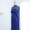 Modest Cape Dress - Royal Blue