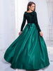 Sequin Embellished Gown With Detachable Skirt - Asiyah Dresses