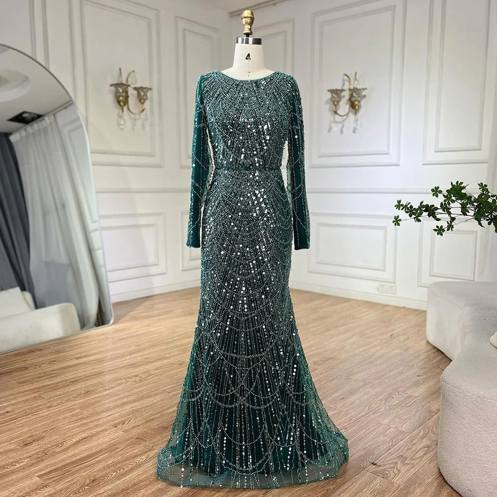 Modest Elegant Green | Amina Dress - Asiyah Dresses