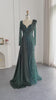 Load and play video in Gallery viewer, Sonar Dress - Evening Modest Dress Green